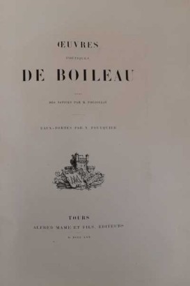 Œuvres poétiques de Boileau