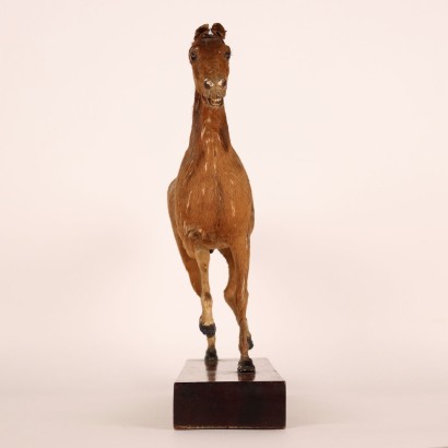 Sculpture Cheval par Henry Fratin Bois France 1818 ca.