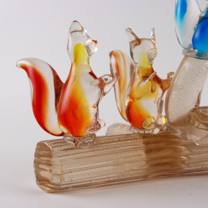 Skulptur aus Murano Glas Italien der 1960er Jahre