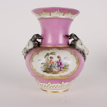 Antiquitäten, Vase, antike Vasen, antike Vase, antike italienische Vase, antike Vase, klassizistische Vase, Vase aus dem 19. Jahrhundert, Paar Berliner Porzellanvasen