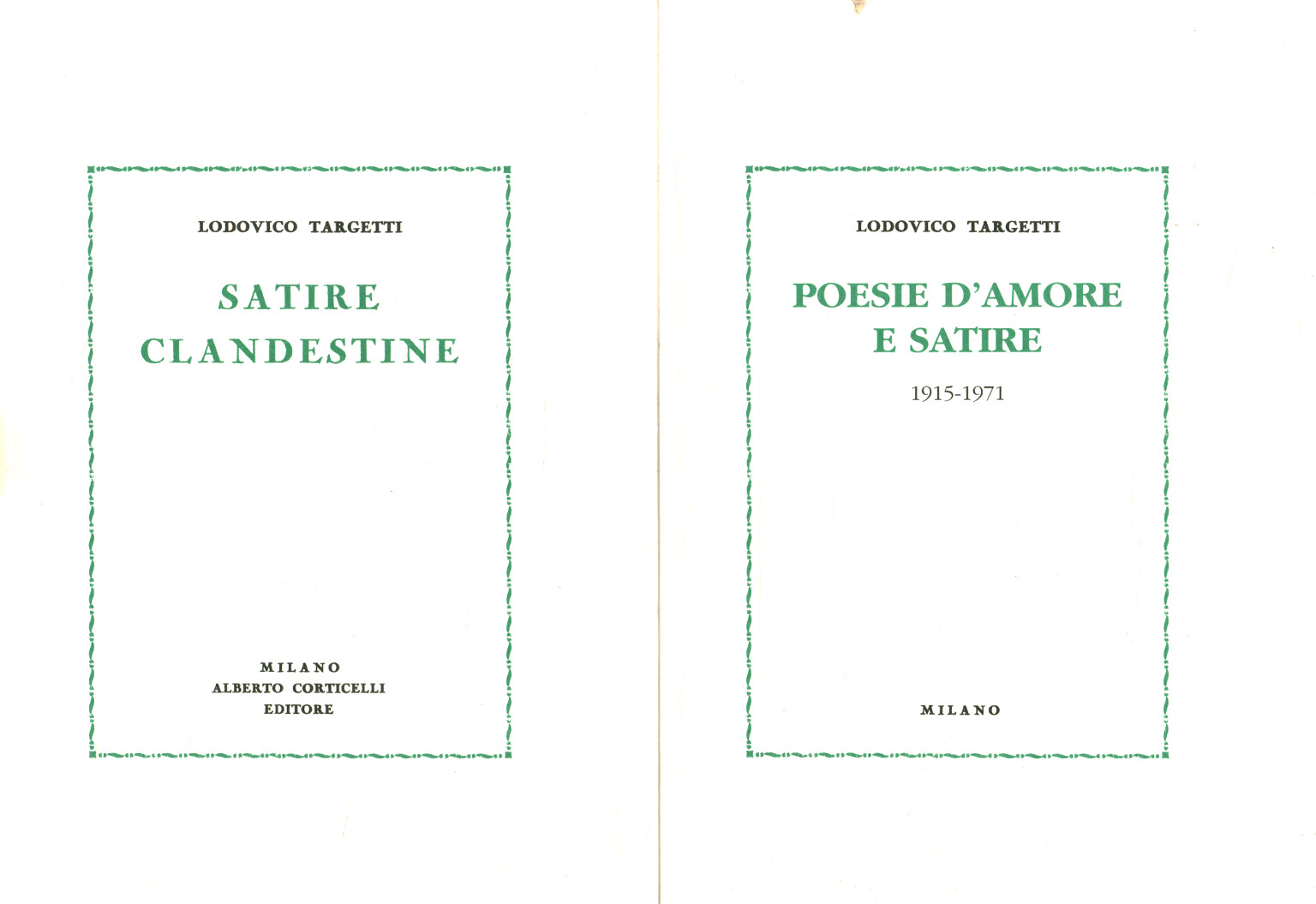 Satire clandestine. Poesie d'amor