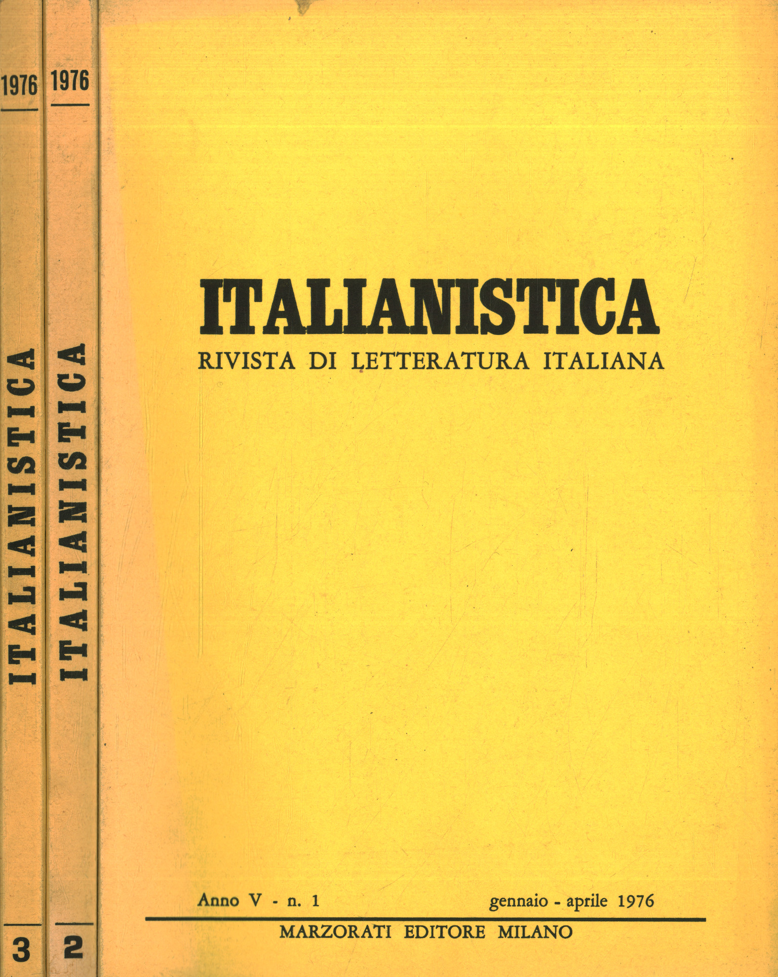 Italianistica: journal of Italian literature