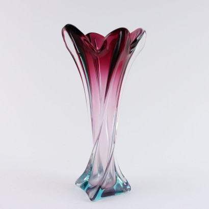 Vase en verre submergé et plateau de poche