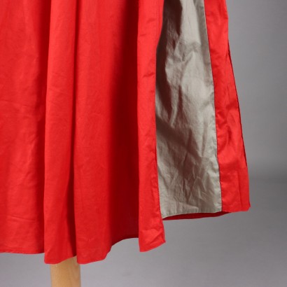 Robe en coton rouge vintage