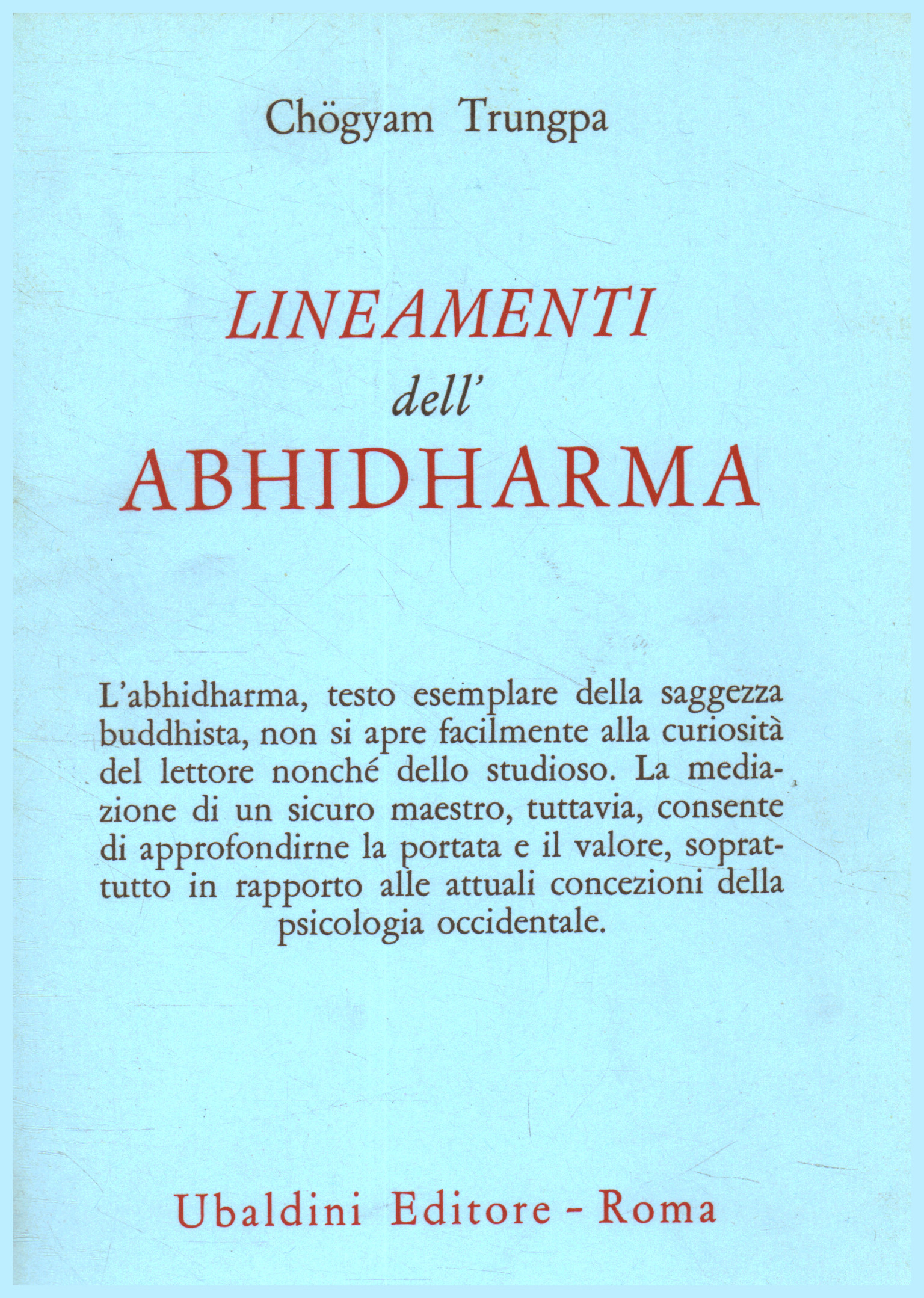 Outlines of the Abhidharma