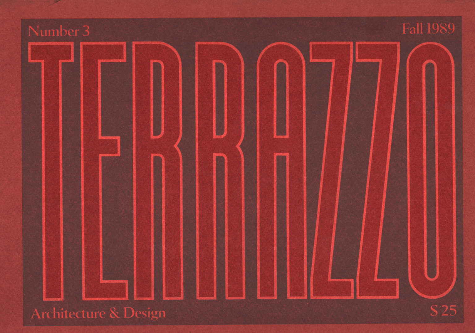 Terrazzo Number 3 Fall 1989,Terrazzo Number 3 Fall 1989,Terrazzo Number 3 Fall 1989