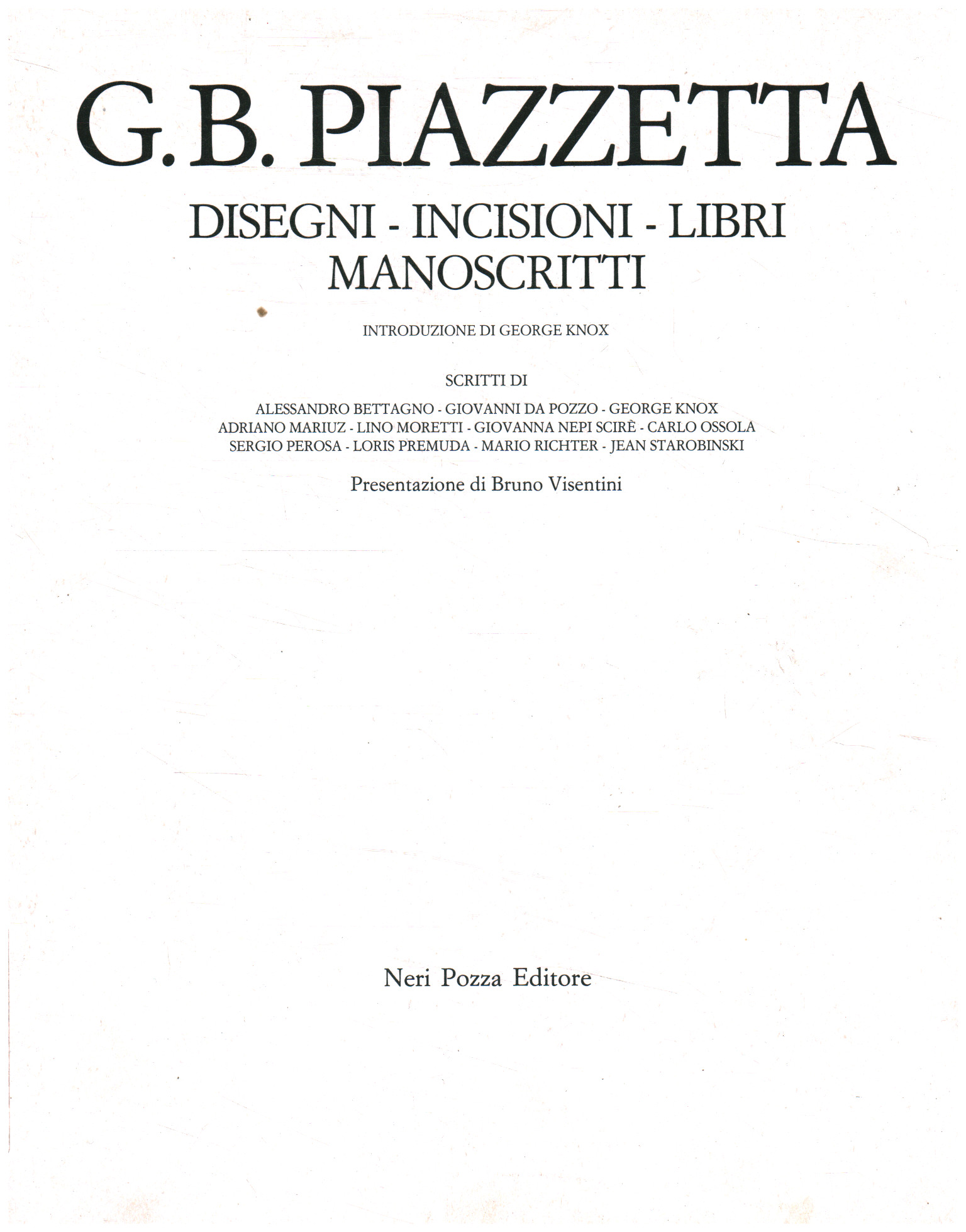 GB Piazzetta. Dessins - gravures -