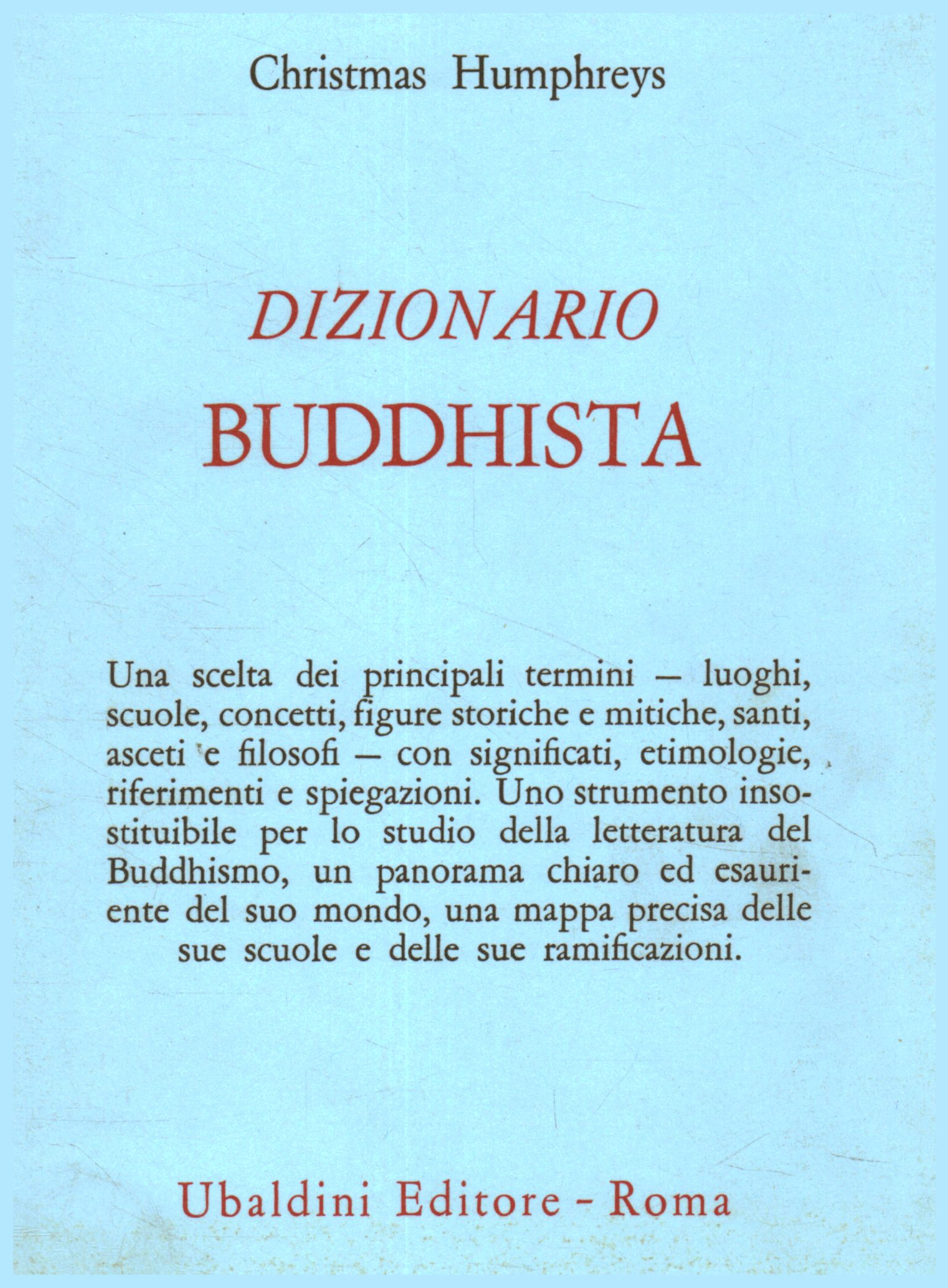 Buddhist Dictionary