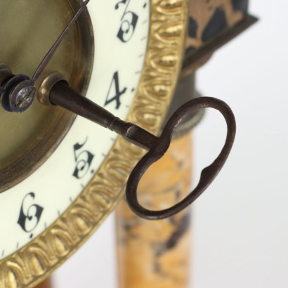 Marble and Bronze Temple Clock