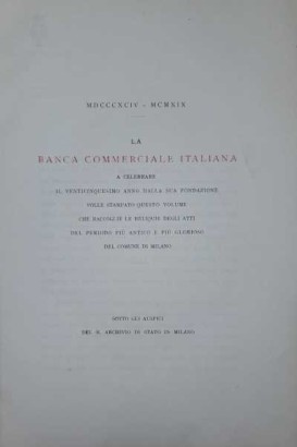 Les documents de la municipalité de Milan jusqu'au