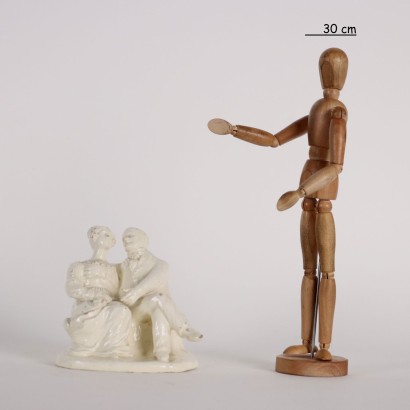 Gallant Couple figurine in earthenware