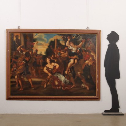 Dipinto con Il Ratto delle Sabine