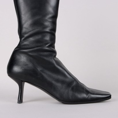 Schwarze Prada-Stiefel