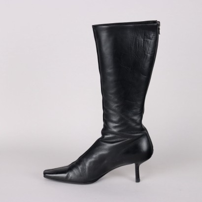 Schwarze Prada-Stiefel