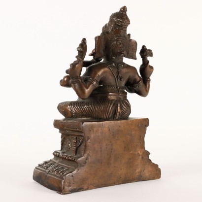 Ganesha Scultura in Bronzo