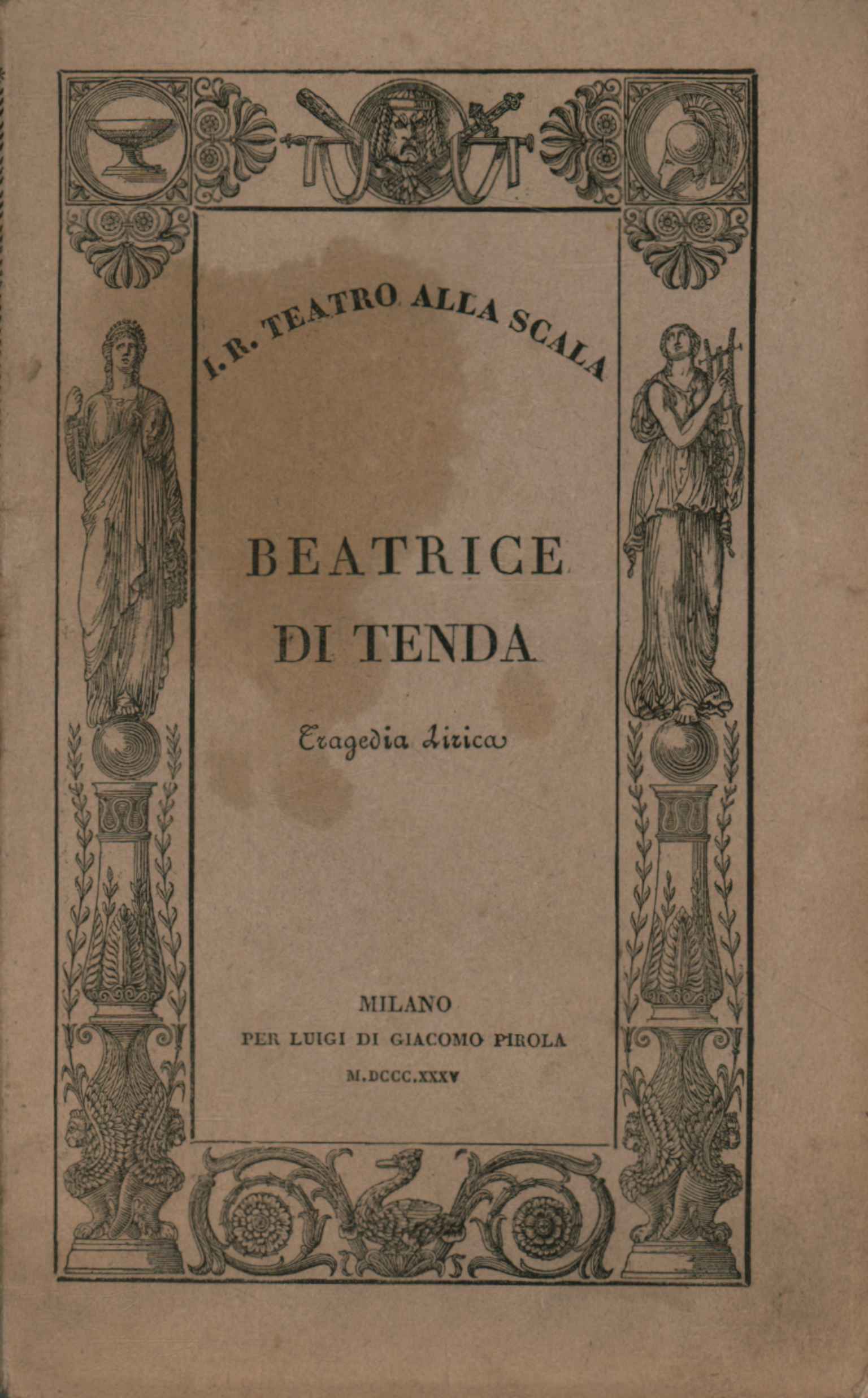 Beatrice di Tenda Tragedia lirica in d