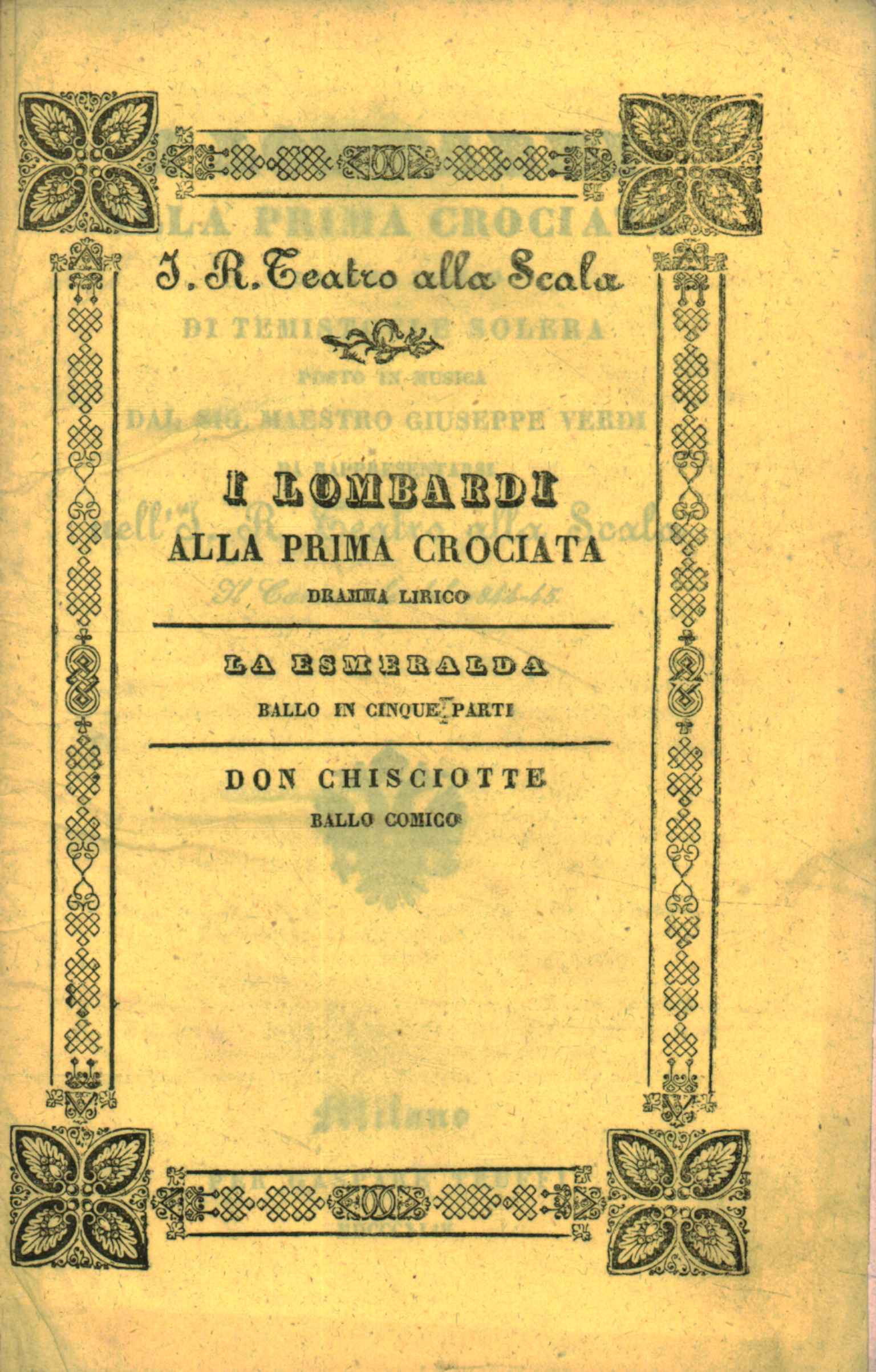 I Lombardi alla Prima Crociata Dramma