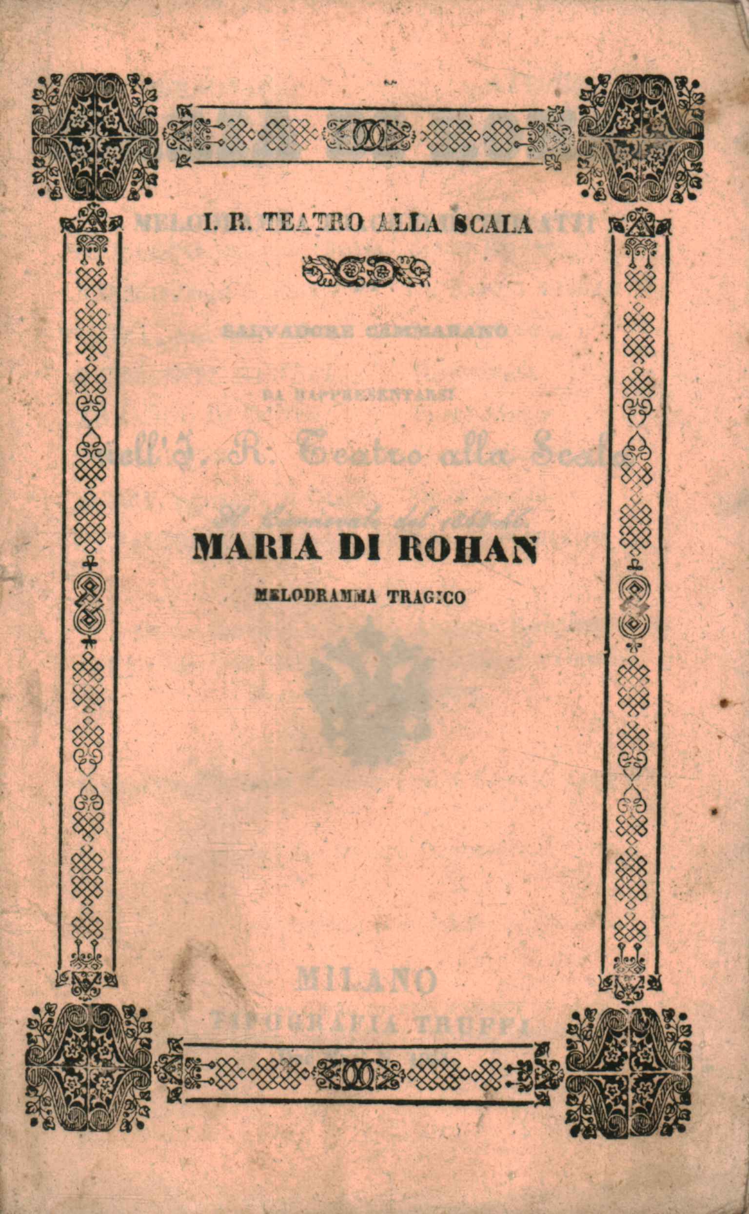 Maria di Rohan Melodrama trágico en t