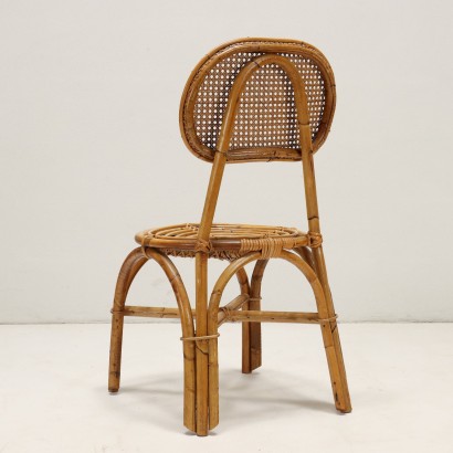 Set of Bamboo Chairs from the 50s and 60s