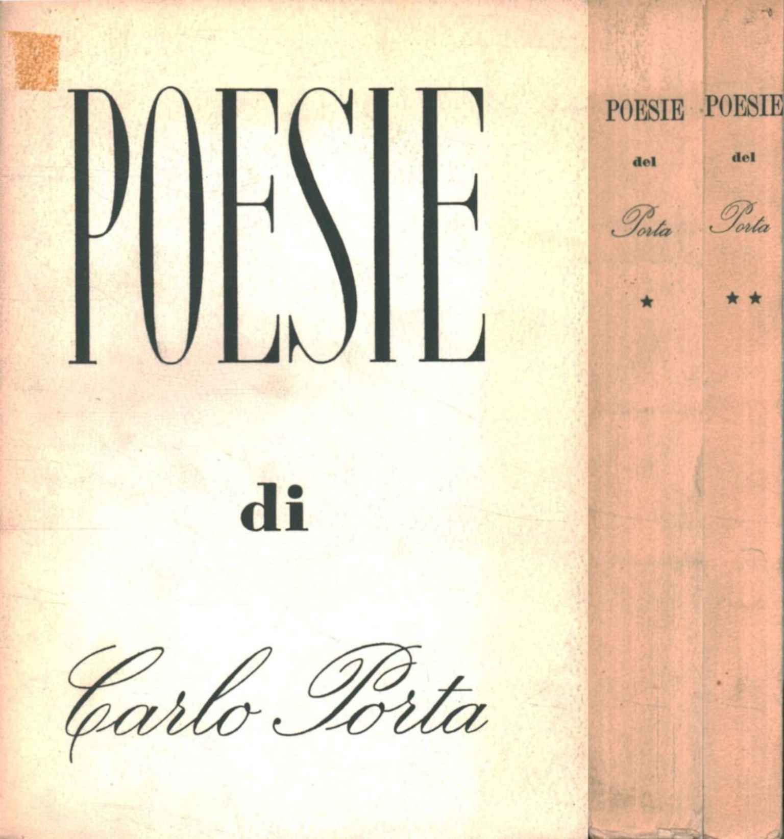 Poems by Carlo Porta (2 Volumes),Poems by Carlo Porta (2 Volumes)