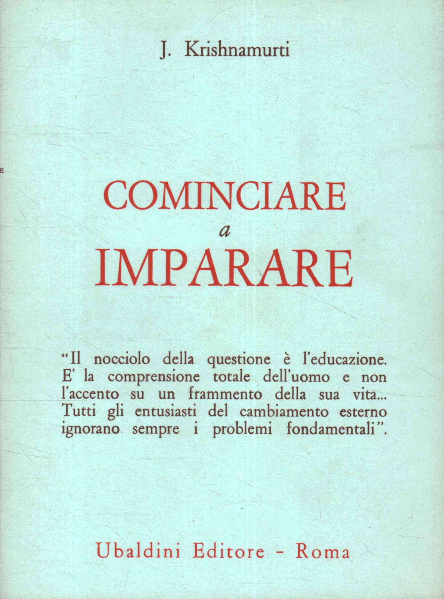 Cominciare a imparare