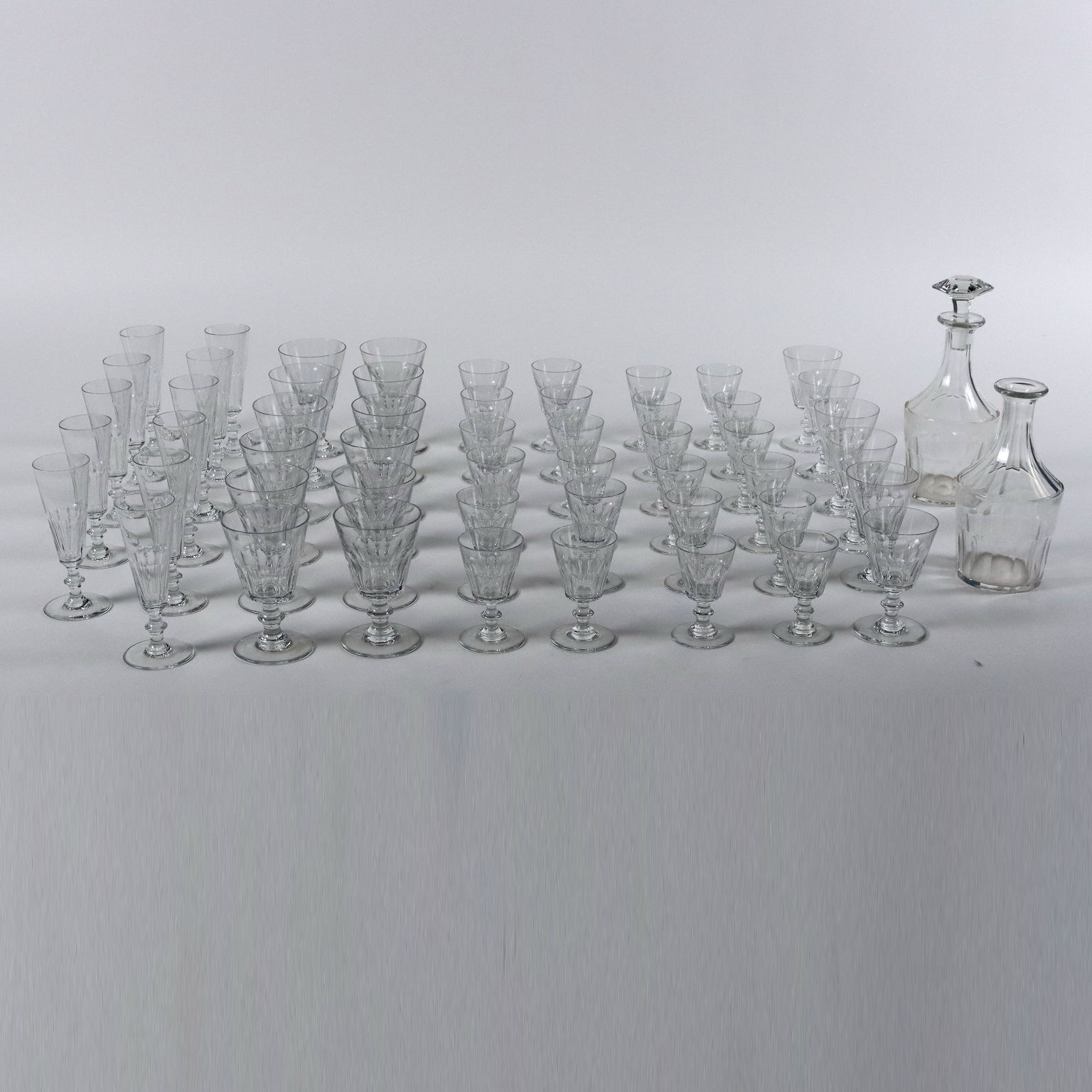 Crystal Wine Glassware from Baccarat, 1950s, Set of 12 for sale at Pamono