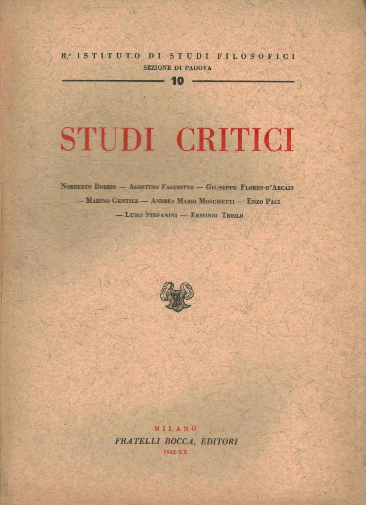 Estudios críticos