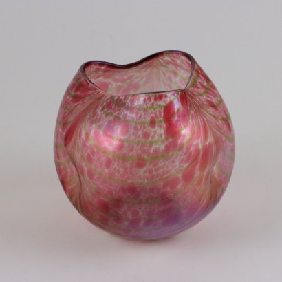 Glass vase in the manner of the hands