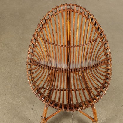 Fauteuil en bambou des années 70