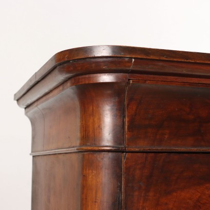 DRESSER, Carlo X chest of drawers in mahogany veneer