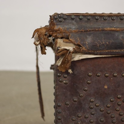 Wooden and Leather Trunk