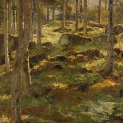 Painting Forest landscape