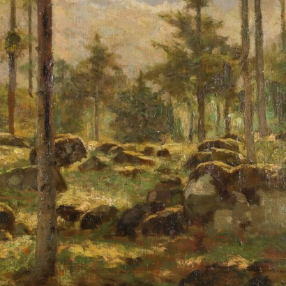 Painting Forest landscape