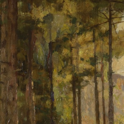 Painting Forest landscape