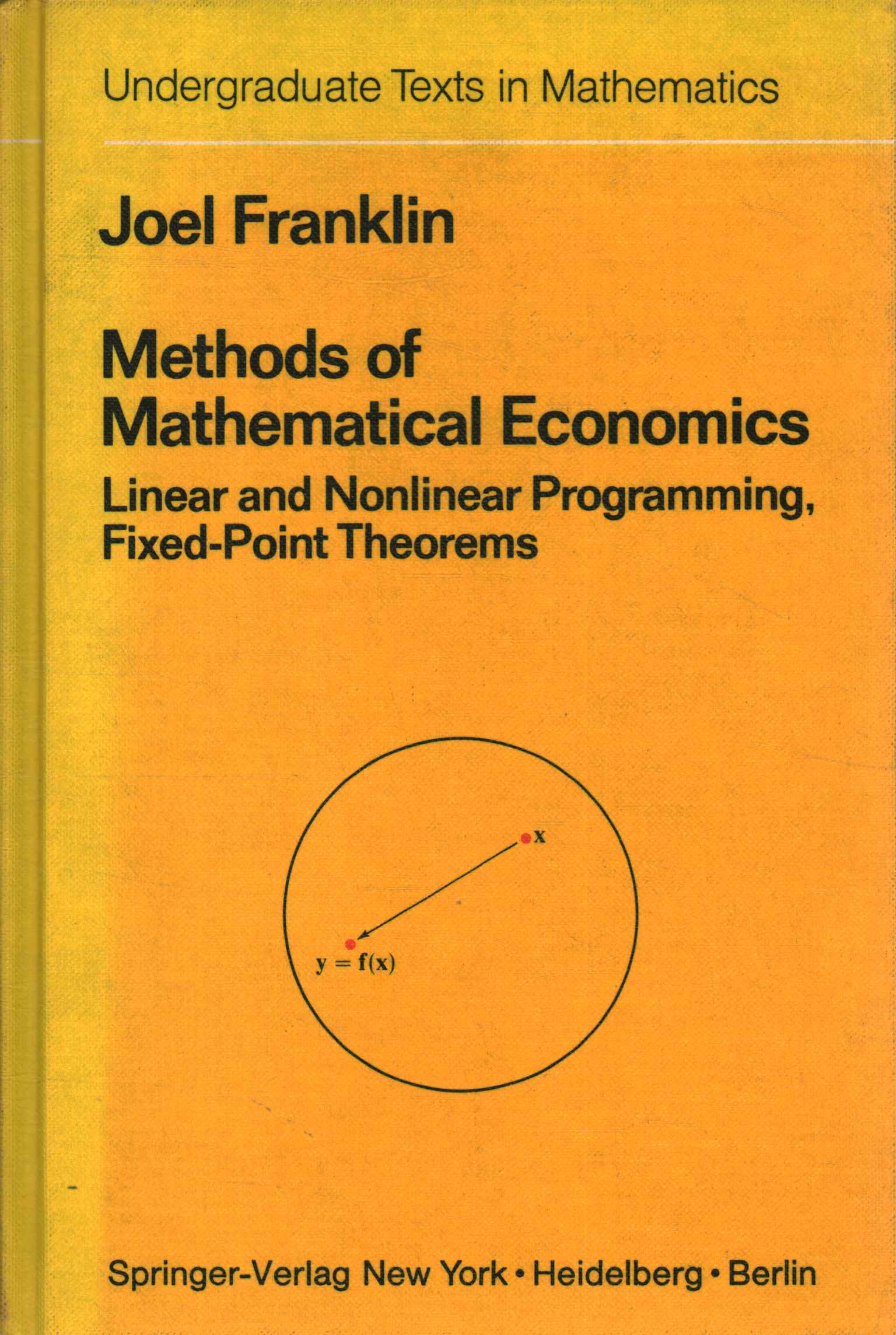 Methoden der Mathematischen Ökonomie