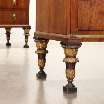 Paire de commodes Empire Lucchesi