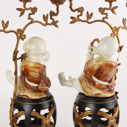 Pair of candle holders