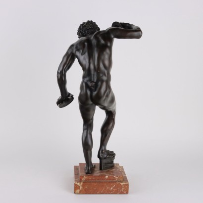 Faune aux cymbales en bronze