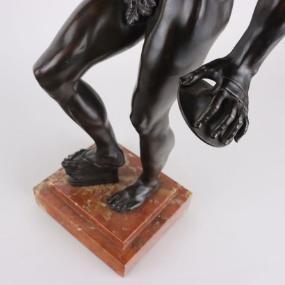 Faune aux cymbales en bronze