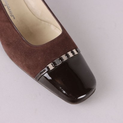 Escarpins en daim vintage Ferragamo