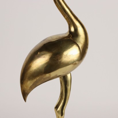 Pair of Flamingos in Gilt Bronze