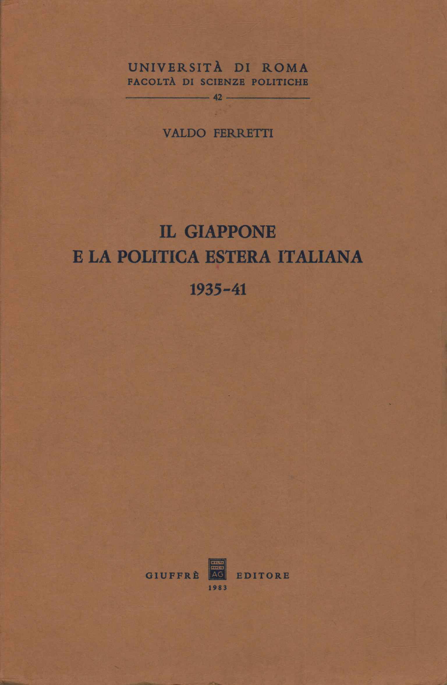 Il Giappone e la politica estera itali