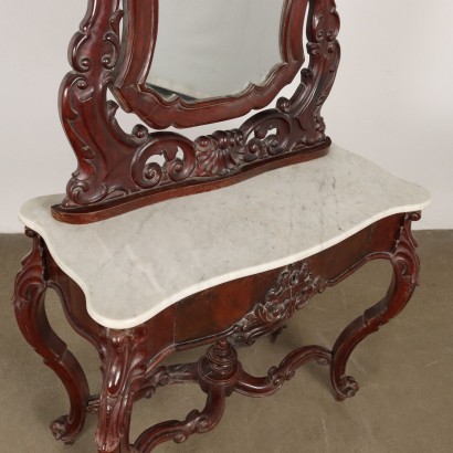 Console avec miroir Louis Philippe