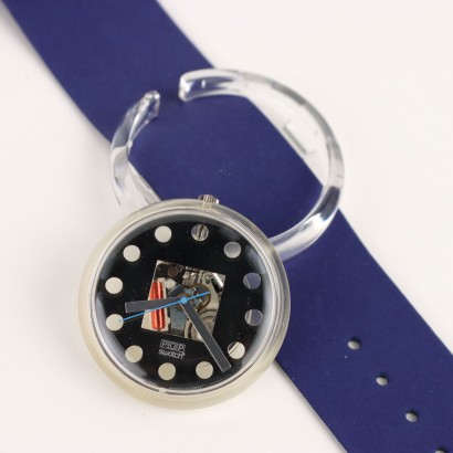 Swatch Pop PW144 Legal Blue 1990 Neu