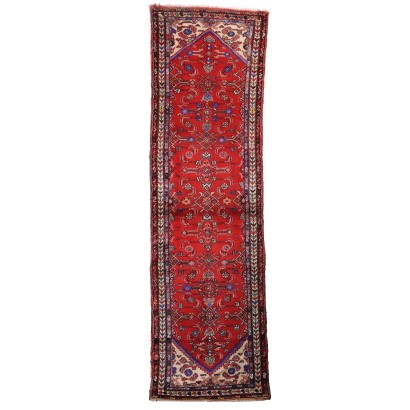 Tapis Ancien Coton Laine Noeud Gros 303 x 92 cm