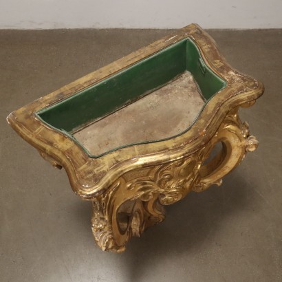 Paire de Jardinières Console, Paire de Jardinières Néo-Baroques