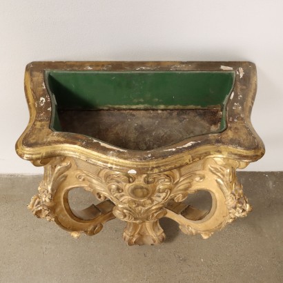 Paire de Jardinières Console, Paire de Jardinières Néo-Baroques