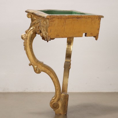 Paire de Jardinières Console, Paire de Jardinières Néo-Baroques