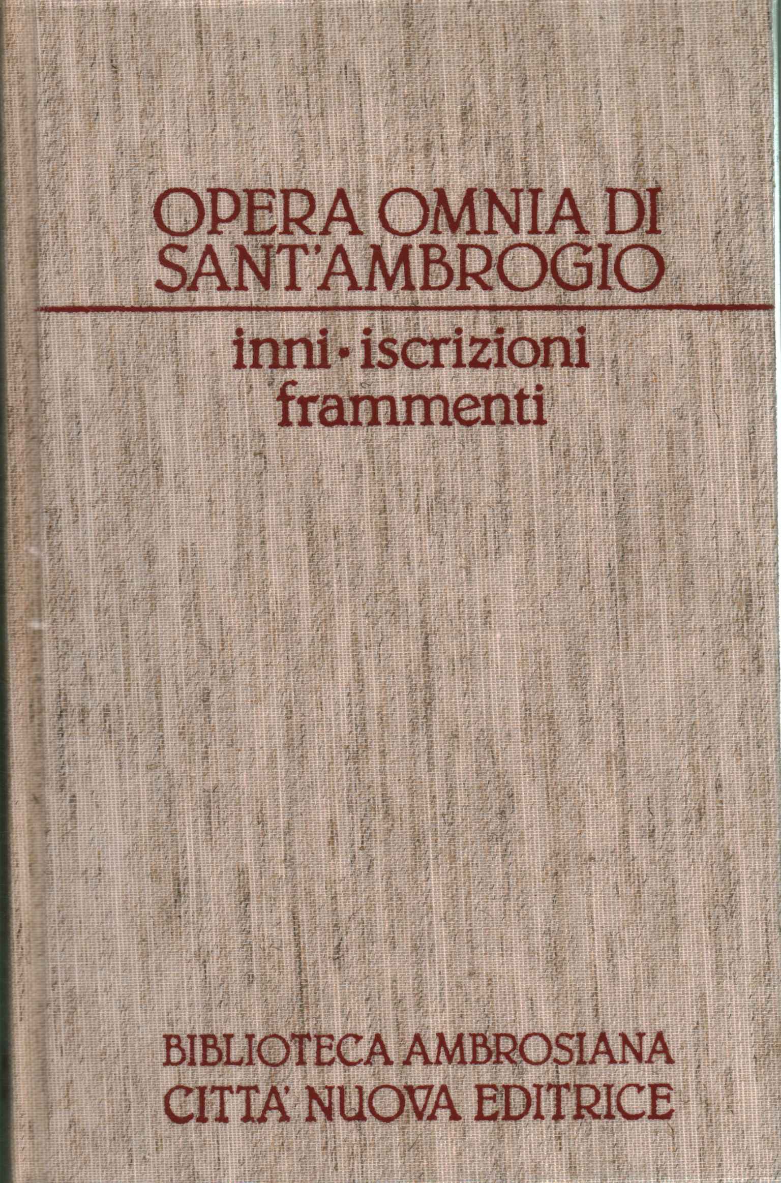 Opera Omnia von Sant'Ambrogio. ODER