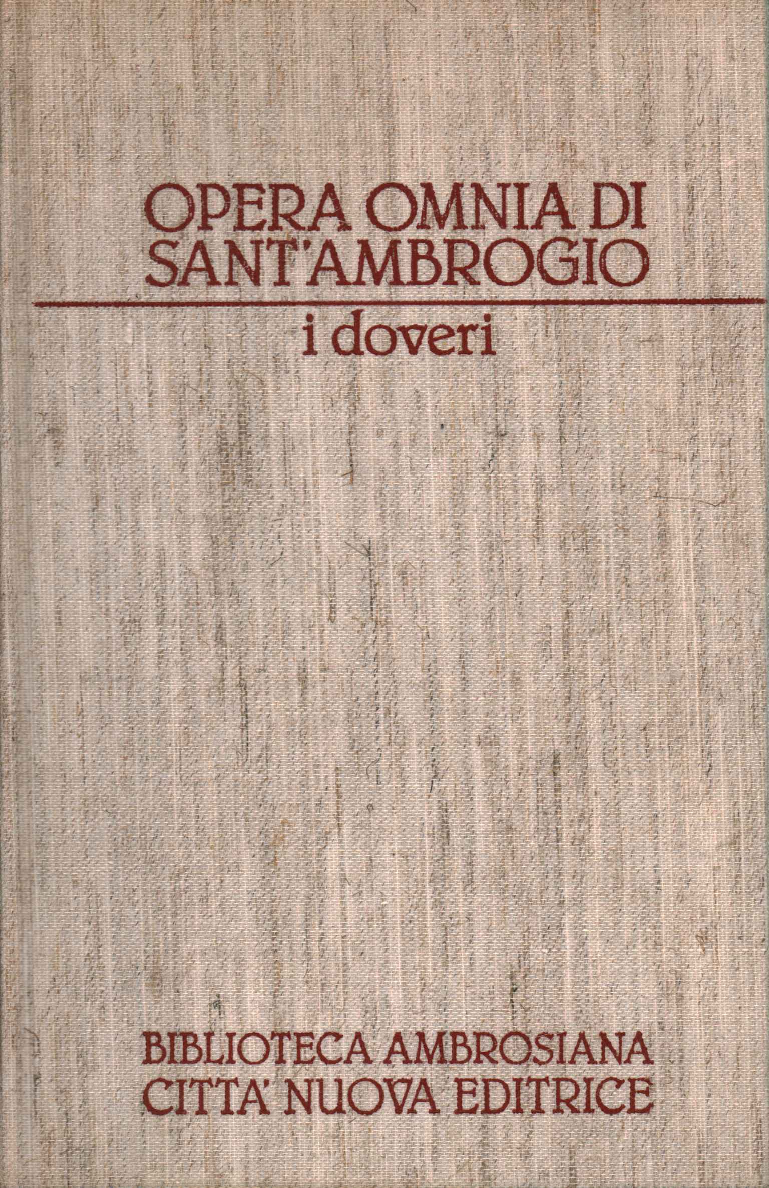 Ópera Omnia de Sant'Ambrogio. O